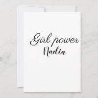 simples poder feminino minimal adicionar nome text