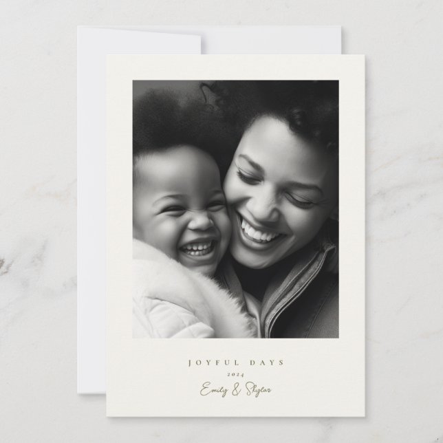 Cartão De Festividades simples quadro moderno sorvete verde alegre Natal (Frente)