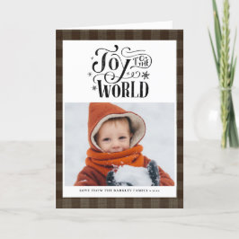 Cartão De Festividades Simples Script de Diversão de Xadrez Moderno Brown