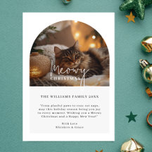 Simples Script Meowy Christmas Arch Photo Cat