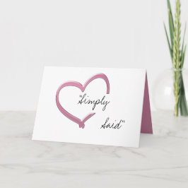 Cartão De Festividades Simplesmente Disse "Casado-me"