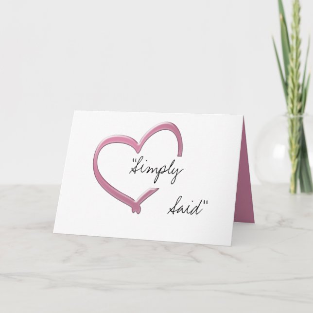 Cartão De Festividades Simplesmente Disse "Casado-me" (Frente)