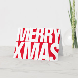 Cartão De Festividades Simply A "Big Red" Merry Xmas Greetings Card 2