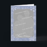 Cartão De Festividades Simply Snowflakes Photo Greeting Card Vertical 1<br><div class="desc">Snowflakes fill the winter sky!  Perfect for Christmas,  Hanukkah,  Yule,  and other winter holiday correspondence and gift-giving.   



 Images © 2010 Stephanie Smith,  all rights reserved. Please contact us at www.critterwings.com for licensing and other reuse rights.</div>