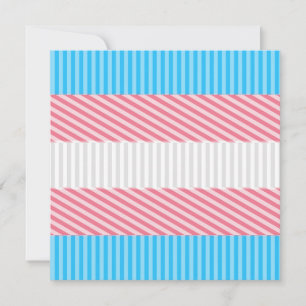 Cartão De Festividades Sinalizador do Abstrato Transgender Pride Stripe F