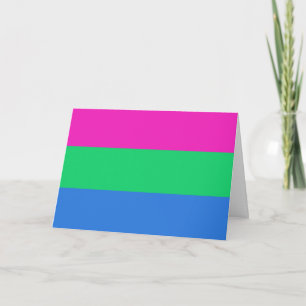 Cartão De Festividades Sinalizador do Orgulho Polisexual