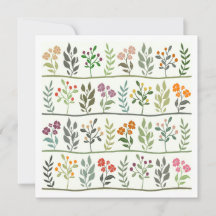 Sinfonia Botânica Colorida Arte de Silhueta Floral