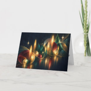 Cartão De Festividades Sinfonia de Natal Radiante