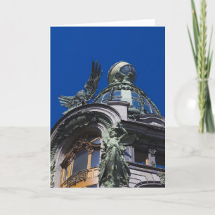 Cartão De Festividades Singer Building, detail