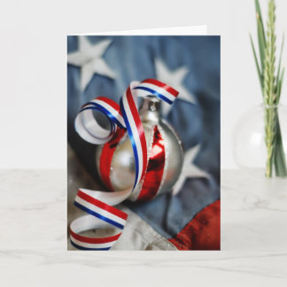 Cartão De Festividades Single Patriotic Ornament