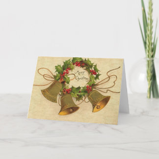 Cartão De Festividades Sinos de Natal