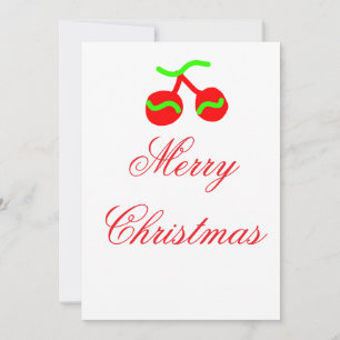 Cartão De Festividades sinos de natal vermelhos feliz natal adicionar nom