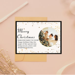 Cartão De Festividades Sinos Tilintando, Sorrisos Brilhantes e Corações F