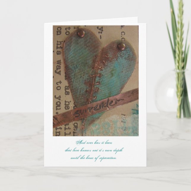 Cartão De Festividades Sinto Sua Falta (Frente)