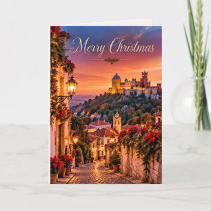 Cartão De Festividades Sintra Portugal Feliz Natal