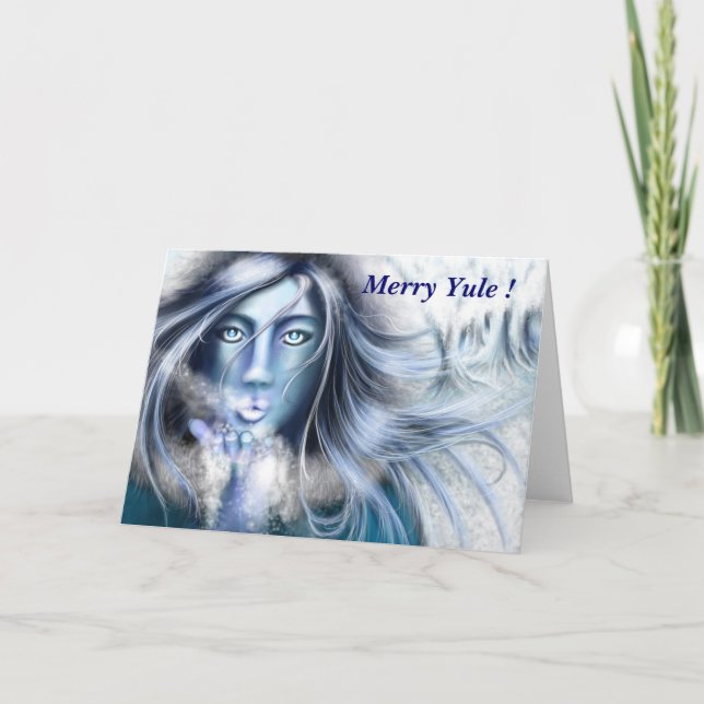 Cartão De Festividades Skadi Merry Yule greeting card by Nellis Eketorp (Frente)