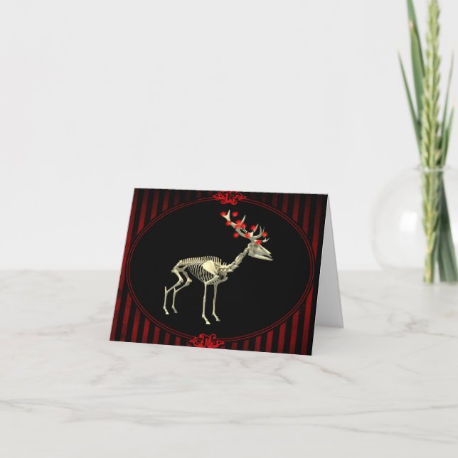 Cartão De Festividades SkeleDeer card (Frente)