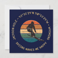 Ski Jackson Hole, Wyoming - Man Skier, Texto Amare