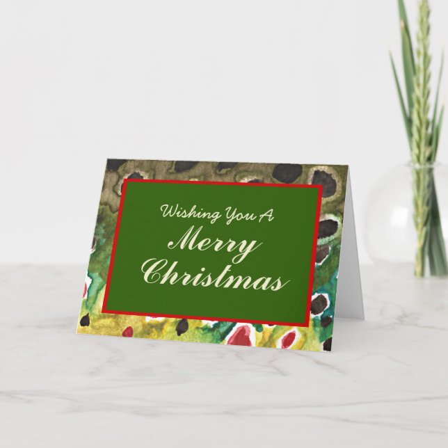 Cartão De Festividades Skin of Brown Trout Fishing Christmas (Frente)