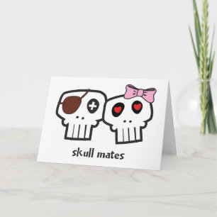 Cartão De Festividades Skull Mates Valentine