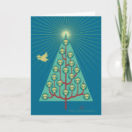 Cartão De Festividades Skullbirds Christmas Tree