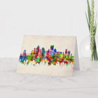 Cartão De Festividades Skyline da Pensilvânia de Pittsburgh