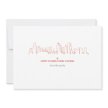 Skyline do feriado de Chicago - com envelope de