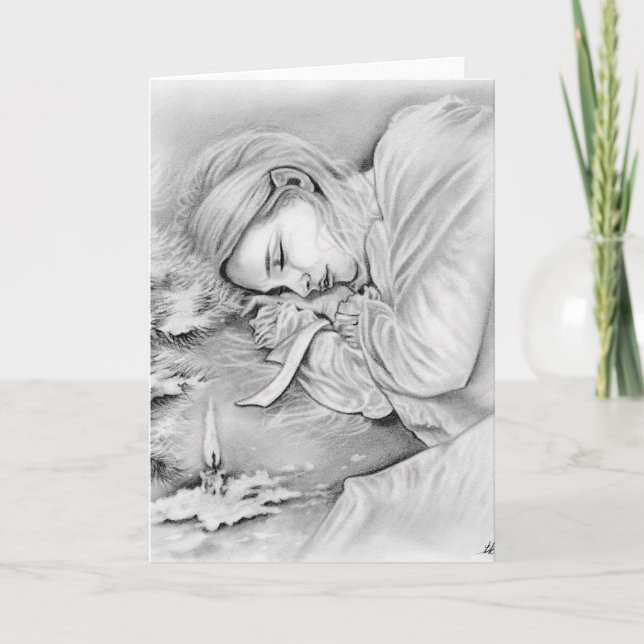 Cartão De Festividades Sleeping Elve Dreams Card (Frente)