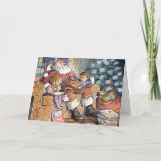 Cartão De Festividades "Sleeping Santa" Christmas Card