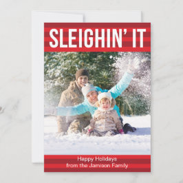 Cartão De Festividades Sleighin' It Holiday Card