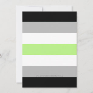 Cartão De Festividades SlipperyJoe's Agender Pride Flag gay Dons LGBTQIA