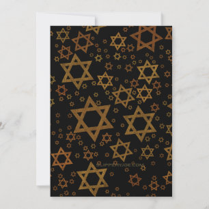 Cartão De Festividades SlipperyJoe's Estrela de David temática de Hanukka