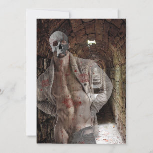 Cartão De Festividades SlipperyJoe's Halloween homem transparente fantasm
