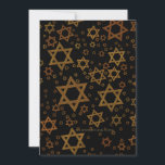 Cartão De Festividades SlipperyJoe's Happy Hanukkah várias estrelas de Da<br><div class="desc">Feliz Hanukkah de SlipperyJoe várias Estrelas do padrão David Celebração artística herança de identidade judaica Hebraico Chanukah dá decorações símbolo significativo Judaísmo religião de vários tamanhos tons dourados castanhos visualmente atraente design</div>