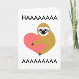 Cartão De Festividades Smooth Sloth Valentine's Day II