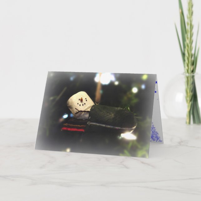 Cartão De Festividades S'Mores Sleeping Bag Card (Frente)