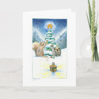 Cartão De Festividades Snail and Squirrel III: Decorating