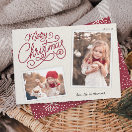 Cartão De Festividades Snapshot de Fotografia do Script 2 Snowfall