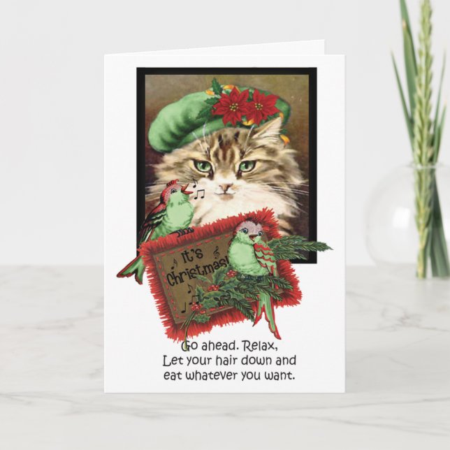 Cartão De Festividades Snarkalicious Christmas Card Eat Whatever You Want (Frente)