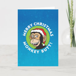 Cartão De Festividades Snarky Monkey Christmas