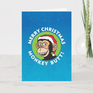 Cartão De Festividades Snarky Monkey Christmas