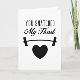 Cartão De Festividades Snatched Crossfit Gym Valentine's Day Card