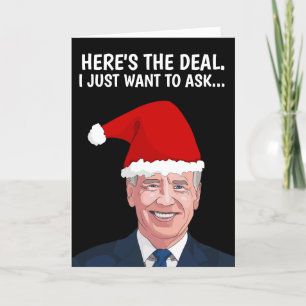 CARTÃO DE FESTIVIDADES SNIFFER JOE BIDEN BIDEN CHRISTMAS CARDS PARA ELA