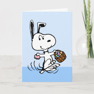 Cartão De Festividades Snoopy O Beagle da Páscoa