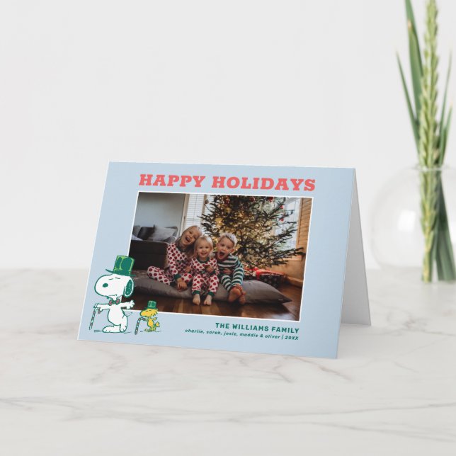 Cartão De Festividades Snoopy Top Peppermint Candy (Frente)