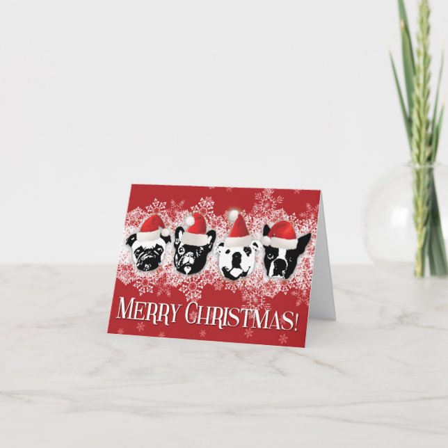 Cartão De Festividades SNORT Christmas Card (Small - 5.6” x 4”) (Frente)