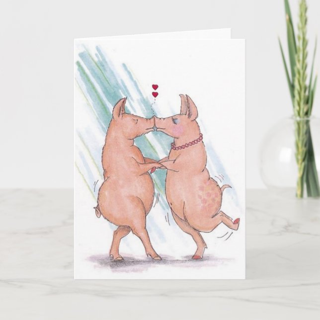 Cartão De Festividades Snout para Snout (Frente)