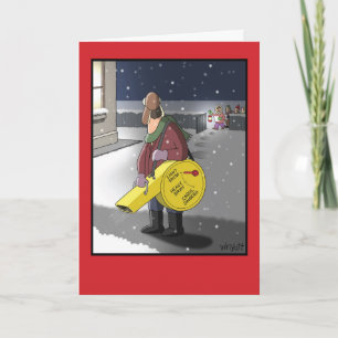 Cartão De Festividades Snow Blower Settings Christmas Joke Card