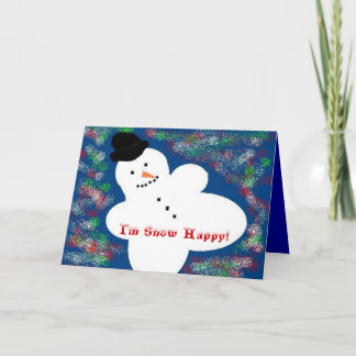Cartão De Festividades Snow Happy