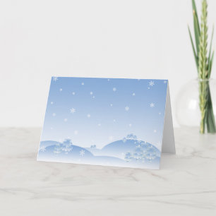 Cartão De Festividades Snow Scene